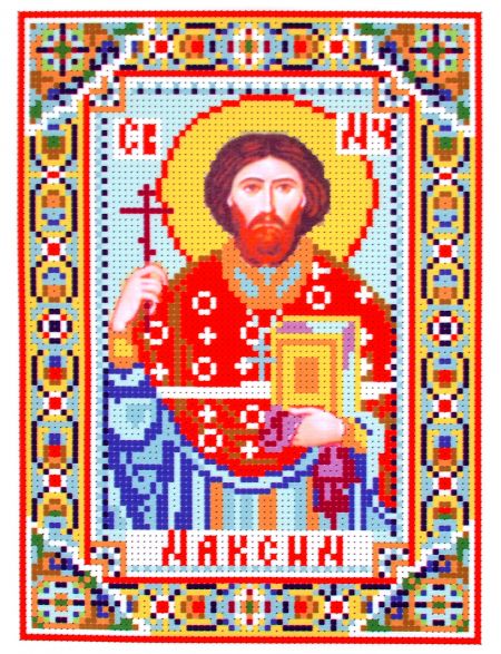Набор для вышивания бисером «Святой мученик Максим» икона