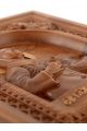 Деревянная резная икона «Святая Матрона» бук 23 x 16 см