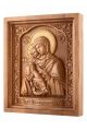 Деревянная резная икона «Божией Матери. Владимирская» бук 30 x 25