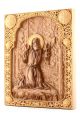 Деревянная резная икона «Серафим Саровский» бук 24 x 18 см