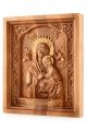 Деревянная резная икона «Божией Матери Страстная» бук 57 x 45 см