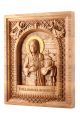 Деревянная резная икона «Святая Матрона» бук 28 x 20 см