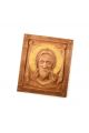 Деревянная резная икона «Спас Нерукотворный» бук 18 x 14 см