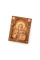 Деревянная резная икона «Господь Вседержитель» бук 18 x 14 см