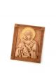 Деревянная резная икона «Божией Матери Владимирская» бук 18 x 14 см