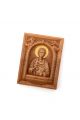 Деревянная резная икона «Святой Целитель Пантелеймон» бук 18 x 14 см