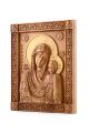 Деревянная резная икона «Божией Матери Казанская» бук 28 x 20 см