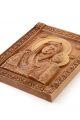 Деревянная резная икона «Казанская икона Божией Матери» бук 57 x 45 см