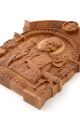 Деревянная резная икона «Святой Николай Чудотворец» с аркой бук 12 x 9 см