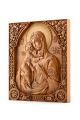 Деревянная резная икона «Божией Матери Феодоровская» бук 23 x 18 см