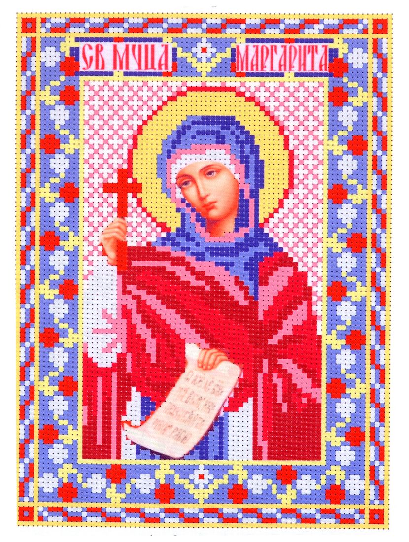 Набор для вышивания бисером «Святая Маргарита Антиохийская» икона