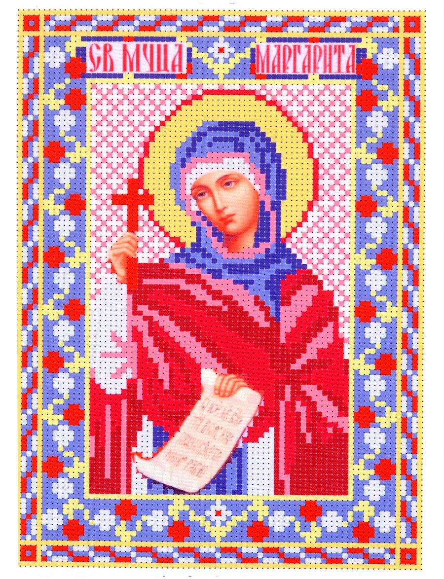 Набор для вышивания бисером «Святая Маргарита Антиохийская» икона