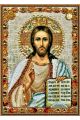 Алмазная мозаика на подрамнике «Христос Вседержитель» икона