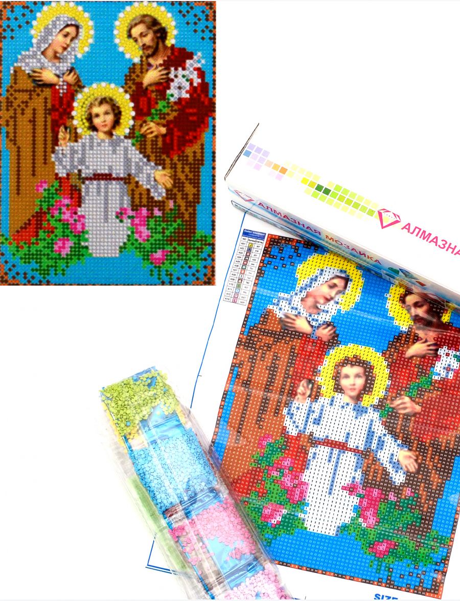 Алмазная мозаика «Святое семейство» икона