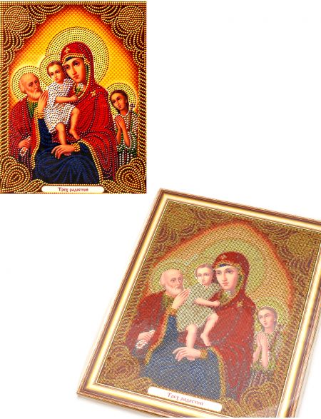 Алмазная мозаика на подрамнике «Божией Матери Трёх радостей» икона