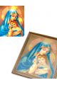 Алмазная мозаика на подрамнике «Богородица и Младенец Иисус» икона