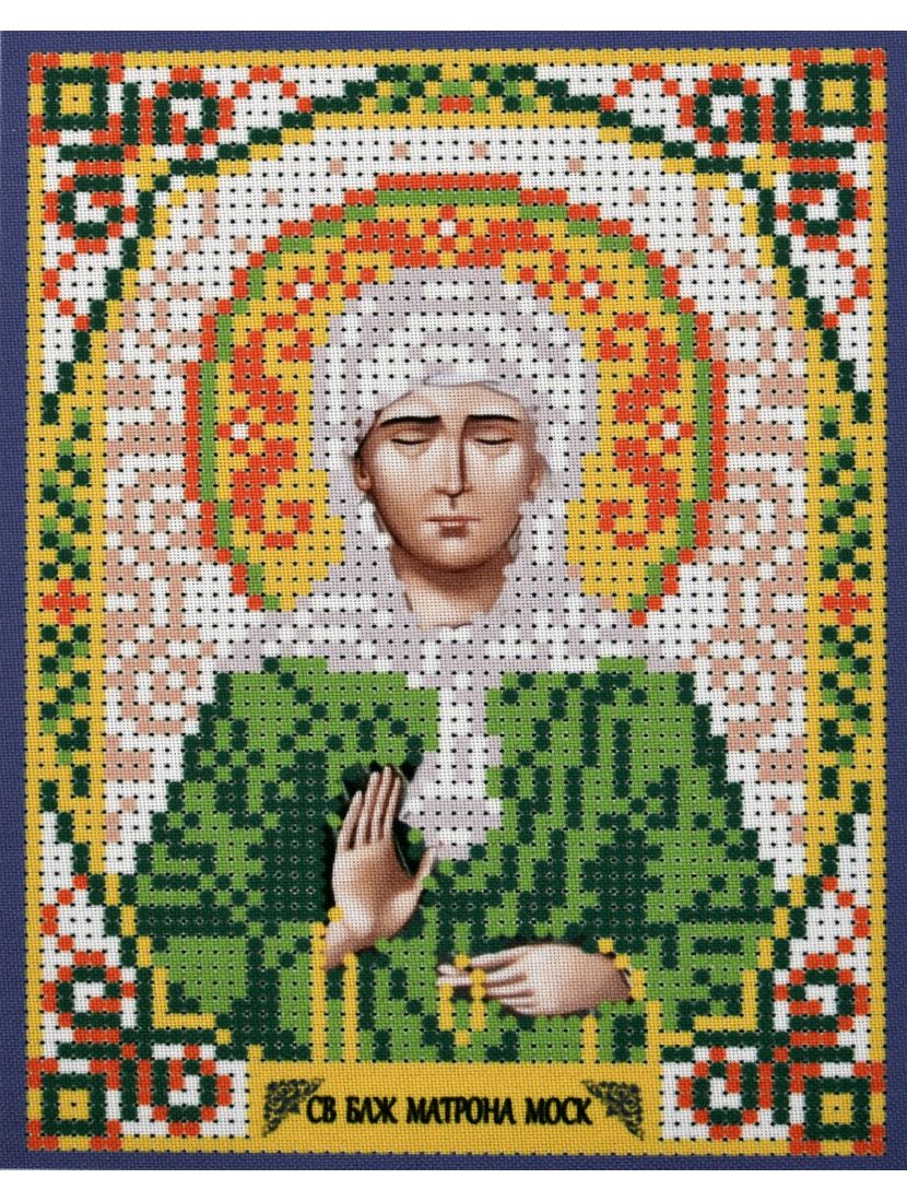 Схема для вышивания бисером «Святая Матрона Московская» икона