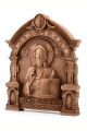 Деревянная резная икона «Господь Вседержитель» в арке  бук 12 x 9 см