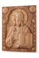Деревянная резная икона «Господь Вседержитель» бук 57 x 45 см
