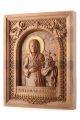 Деревянная резная икона «Святая Матрона» бук 57 x 40 см