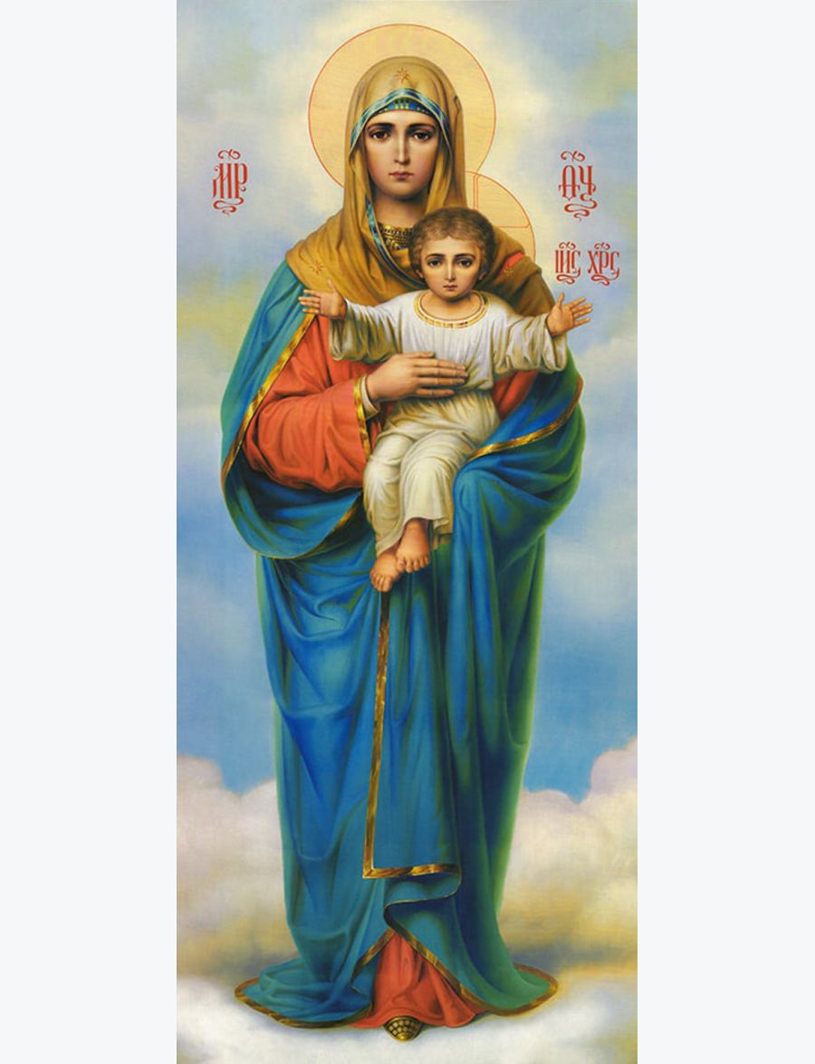 Алмазная мозаика «Пресвятая Богородица» 90x40 см