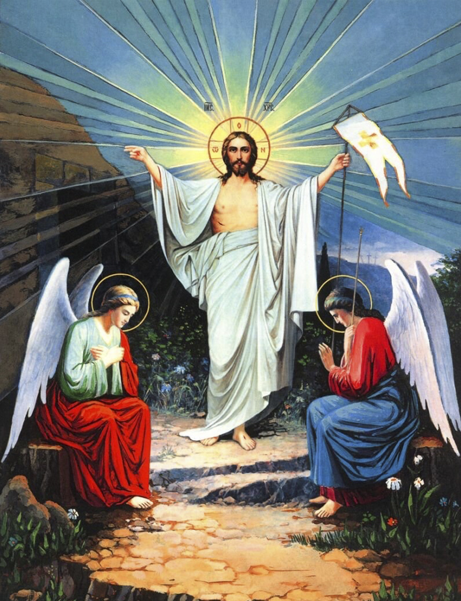 Алмазная мозаика «Воскресение Христово» 90x70 см