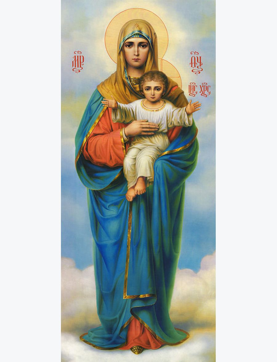 Алмазная мозаика «Пресвятая Богородица» 45x20 см