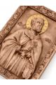 Деревянная резная икона «Апостол Пётр» бук 23 x 16 см