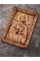Деревянная резная икона «Апостол Пётр» бук 16 x 23 см