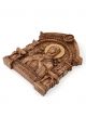 Деревянная резная икона «Божией Матери Умягчение Злых Сердец» с аркой 28 x 23 см