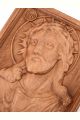 Деревянная резная икона «Спаситель в терновом венце» бук 23 x 18 см