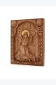 Деревянная резная икона «Серафим Саровский» бук 18 x 14 см