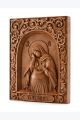 Деревянная резная икона «Божией Матери Непраздная» бук 28 x 20 см
