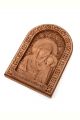 Деревянная резная икона «Божией Матери Казанская» бук 23 x 16 см