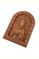 Деревянная резная икона «Святая Ольга» бук 18 x 12 см