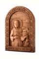 Деревянная резная икона «Блаженная Матрона Московская» бук 57 x 40 см