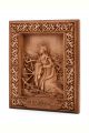 Деревянная резная икона «Святая Екатерина» бук 23 x 18 см