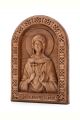 Деревянная резная икона «Святая Наталья» бук 18 x 14 см