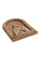 Деревянная резная икона «Умиление Пресвятой Богородицы» бук 18 x 12 см