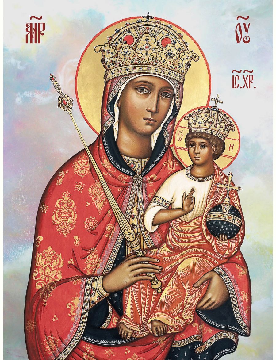 Алмазная мозаика «Галатская икона Божией Матери» 40x30 см
