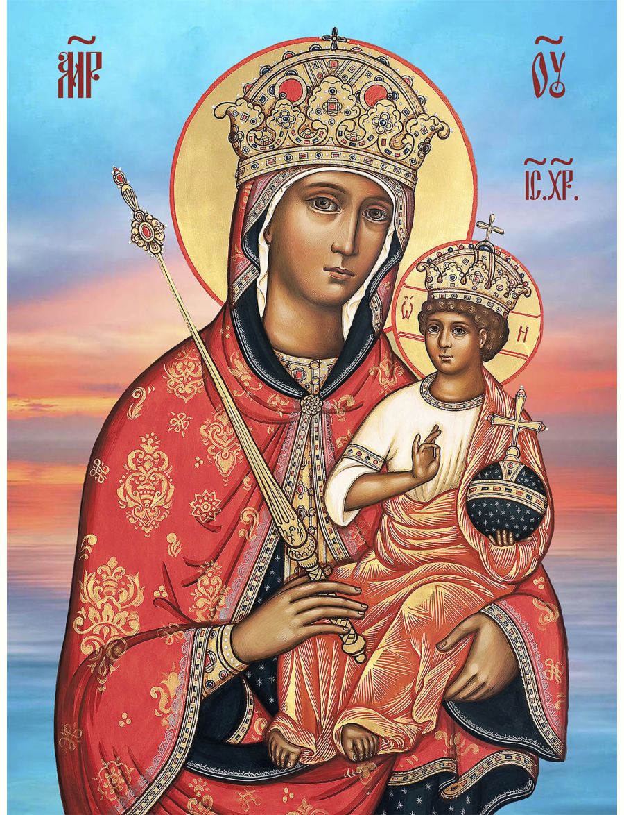 Алмазная мозаика «Галатская икона Божией Матери» 50x40 см