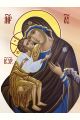 Алмазная мозаика «Жировицкая икона Божией Матери» 50x40 см