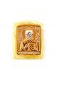 Икона «Святой Николай Чудотворец» карманная, светлый янтарь