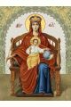 Алмазная мозаика на подрамнике «Державная икона Божией Матери» 90x70 см
