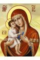 Алмазная мозаика на подрамнике «Жировицкая икона Божией Матери» 50x40 см