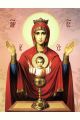 Алмазная мозаика на подрамнике «Неупиваемая Чаша икона» 90x70 см