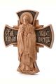 Деревянная резная икона «Святой Николай Чудотворец» бук 57 x 45 см