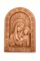 Деревянная резная икона «Богоматерь Казанская» бук 28 x 20 см