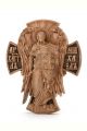 Деревянная резная икона «Архангел Михаил» бук 12 x 9 см