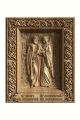 Деревянная резная икона «Святые Пётр и Феврония» бук 28 x 23 см